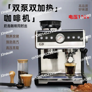 Yibest Coffee Machine Commercial Italian Home Instant Grinding Bean Integrated