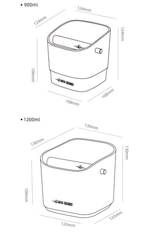 Household Italian Coffee Machine Waste Powder Slag Knock Grounds Barrels Residue Box